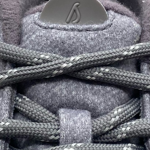 Allbirds Womens Sneakers Runner-Up Mizzle Gray Purple Mid Top Merino Wool Casual - Picture 6 of 13